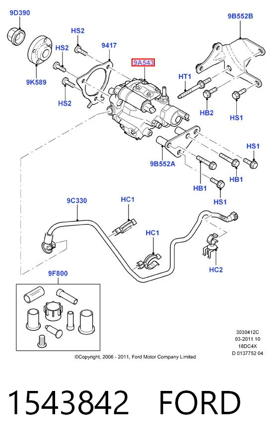 1543842 Ford Bomba de inyección