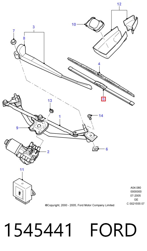 Escobillas delanteras Ford Connect TOURNEO bus (PU2) (2002 - 2013) precio, desde 7,06 EUR