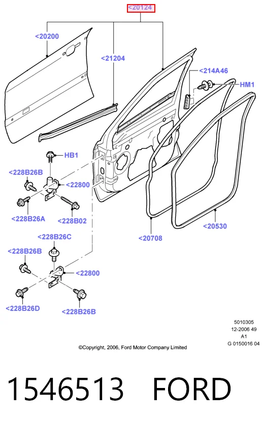 Puerta delantera para Ford S-Max  CA1