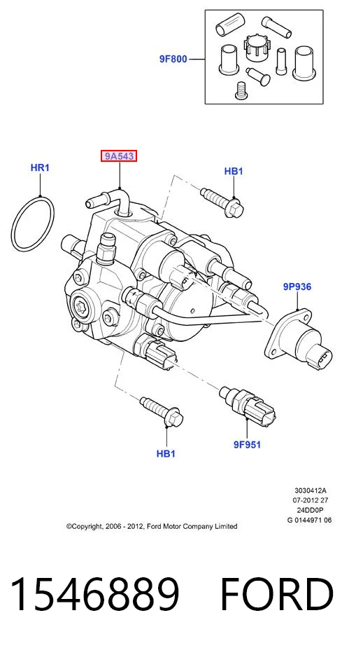 1546889 Ford Bomba de inyección