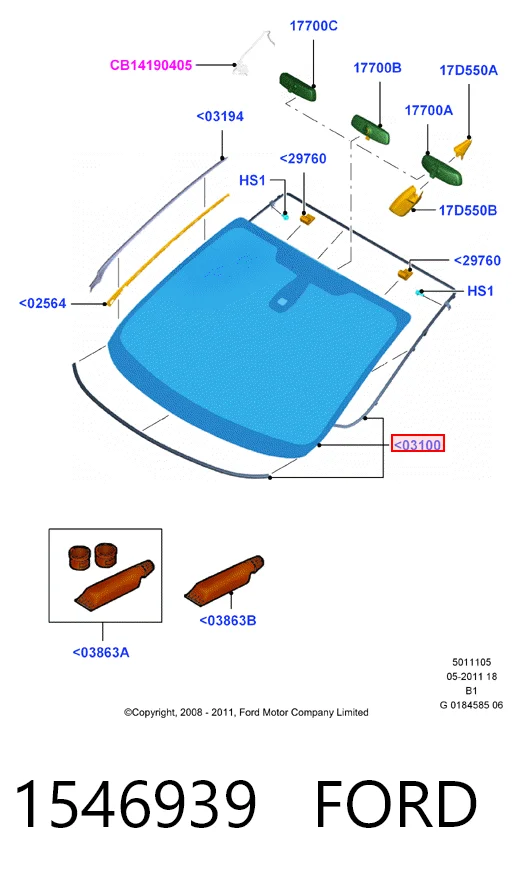 Cristal parabrisas Ford Fiesta VAN furgoneta (2003 - 2009) precio, desde 156,51 EUR