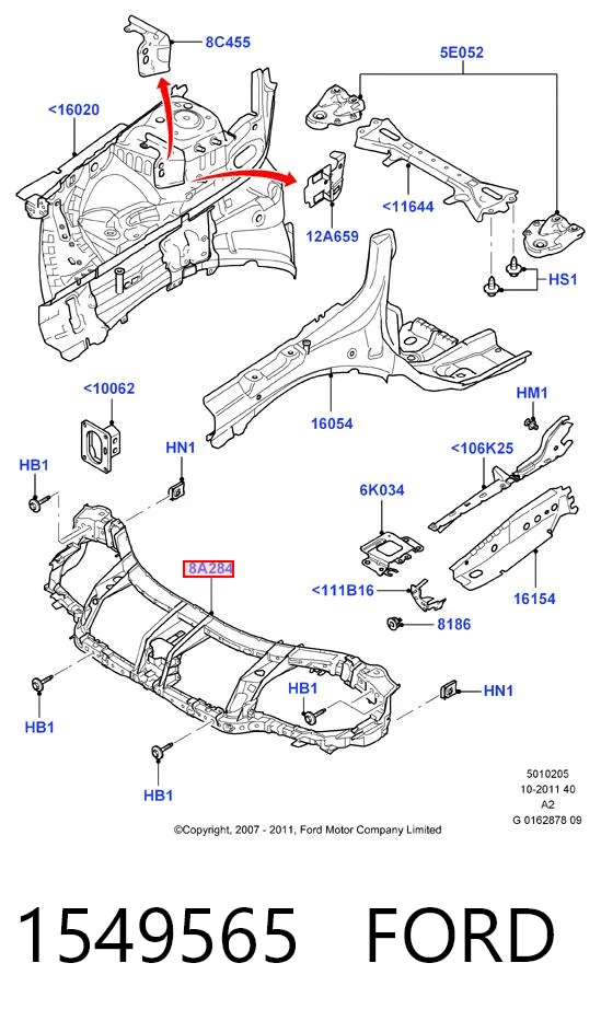 Panel de soporte del radiador y montaje de faros Ford Mondeo IV sedán (CA2) (2007 - 2014) precio, desde 94,38 EUR