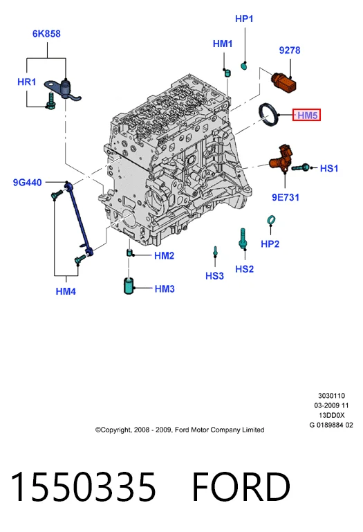  Retén de cigüeñal Fiat Doblo 2