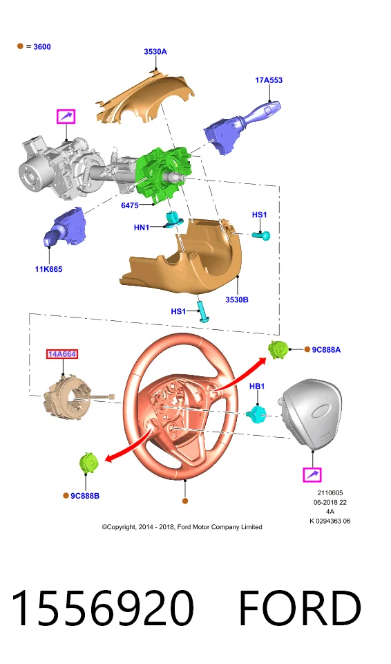 Comprar Anillo AIRBAG Ford Fiesta Mk6 CB1