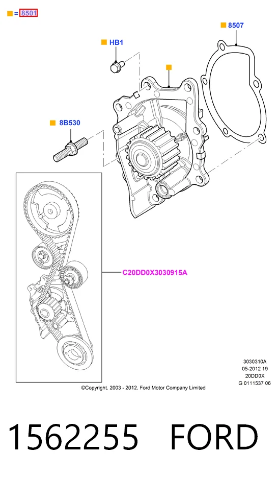 Motor de agua Ford Mondeo III familiar comprar en España