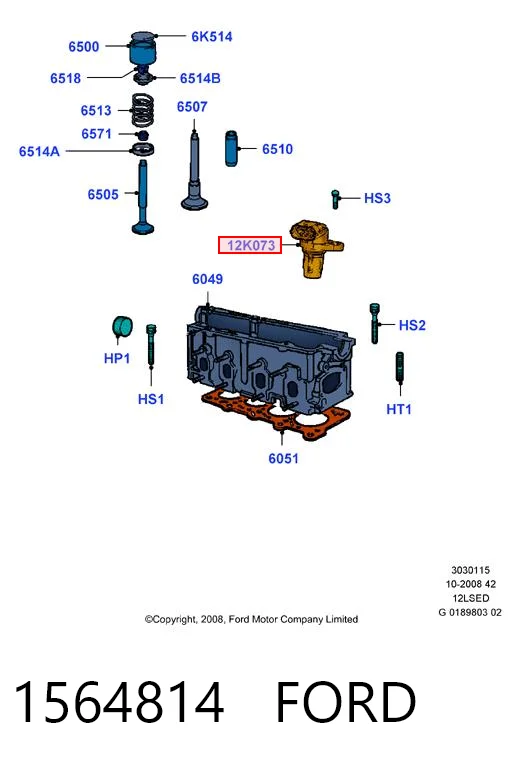 1564814 Ford Sensor posición arbol de levas