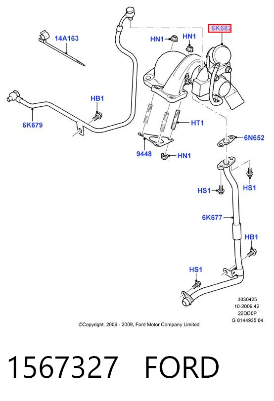 Turbo para motor Ford Transit  (2006-2014)