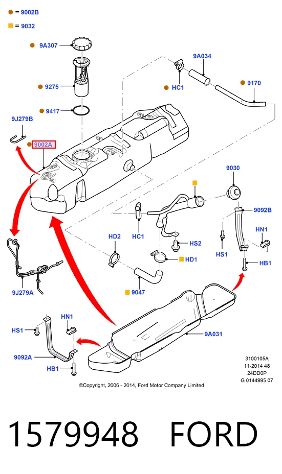 Comprar Depósito de combustible Ford Transit  V347/8 a bajo precio