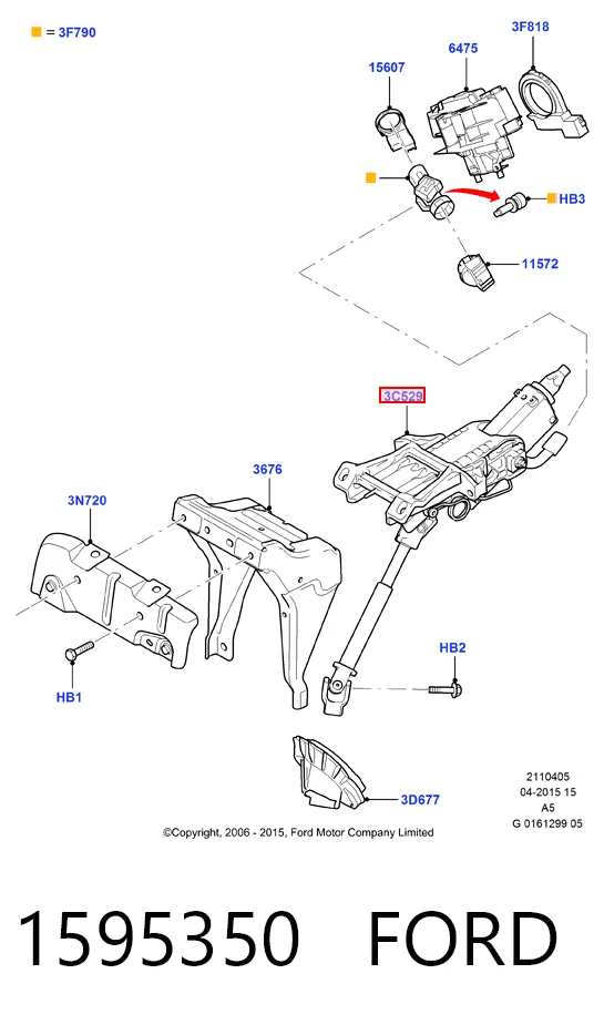  Columna dirección Ford Focus 2