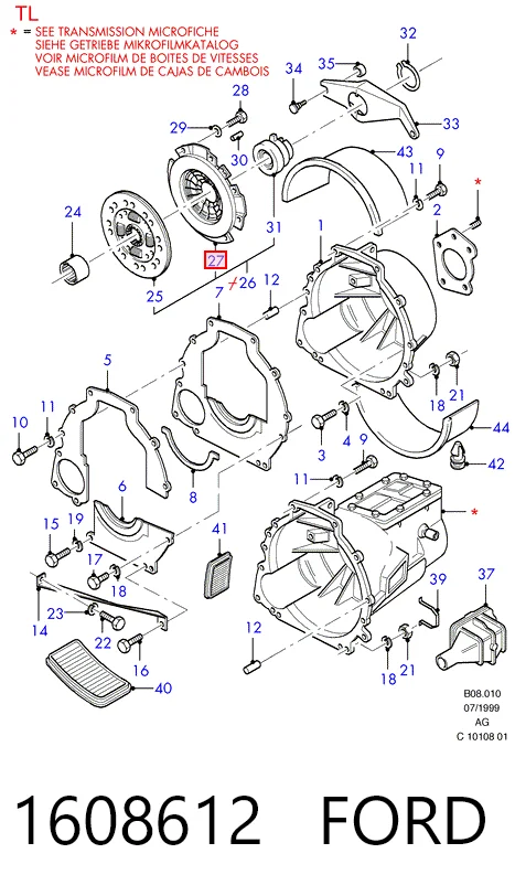 Comprar Plato de presión de embrague Ford Transit III V