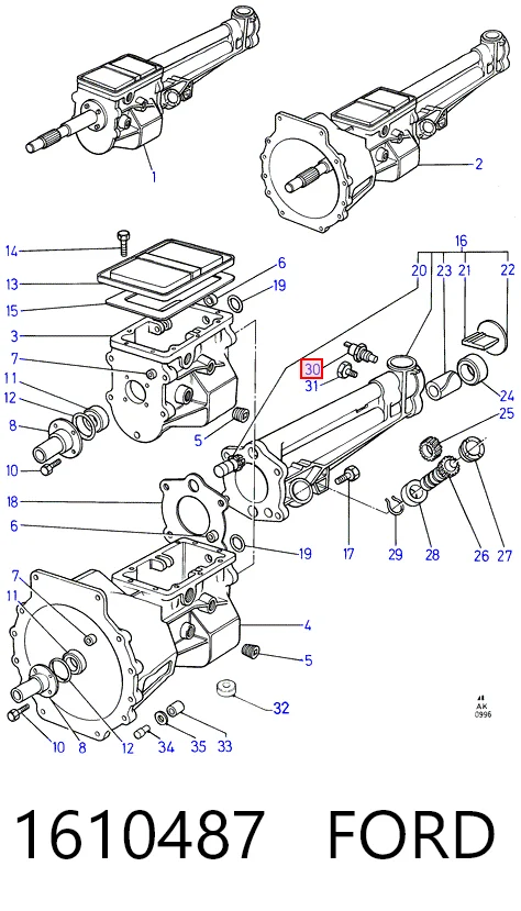 Interruptor piloto de marcha atrás para Ford Sierra I GBC