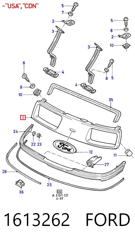 Comprar Parrilla del radiador Ford Sierra GBC a bajo precio