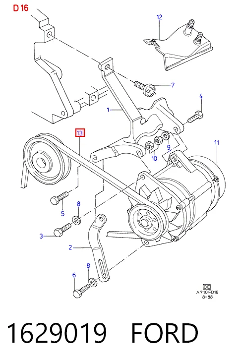Correa de alternador 4827116 Iveco