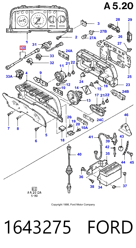 Árbol flexible del velocímetro  Ford Orion II sedán (AFF) (1985 - 1990) precio, desde 9,57 EUR