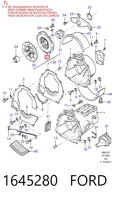  Plato de presión de embrague Ford Transit 3