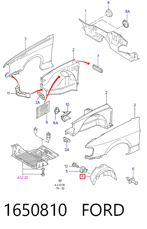 Paso rueda para Ford Sierra GBC,GBG