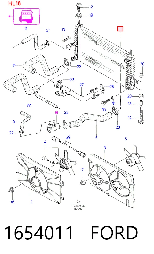 BM497 Magneti Marelli Refrigeración del motor