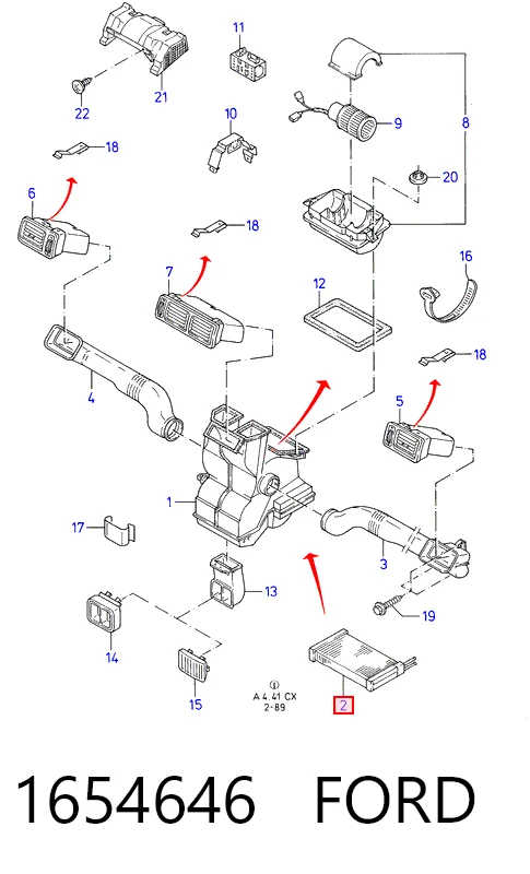 Calefactor Ford Fiesta III hatchback comprar en España
