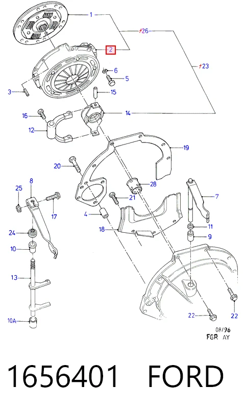 Plato de presión de embrague Ford Escort VI hatchback (GAL) (1992 - 1995) precio, desde 63,07 EUR