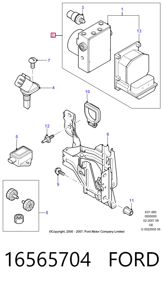 0265225340 Bosch Unidad de control ABS hidráulico