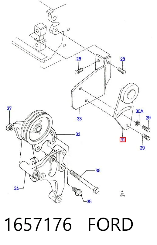 Polea tensora para Ford Transit III V