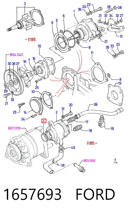 Alternador FORD 1657693