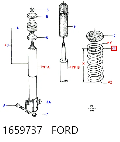 Comprar Muelle Ford Orion II AFF