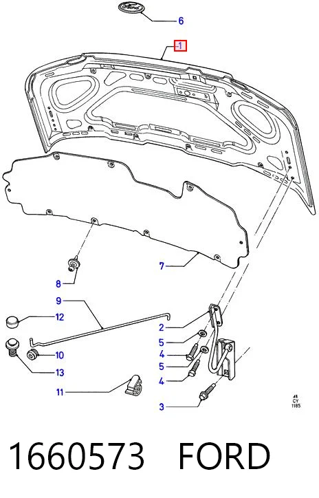 Capó para Ford Transit T