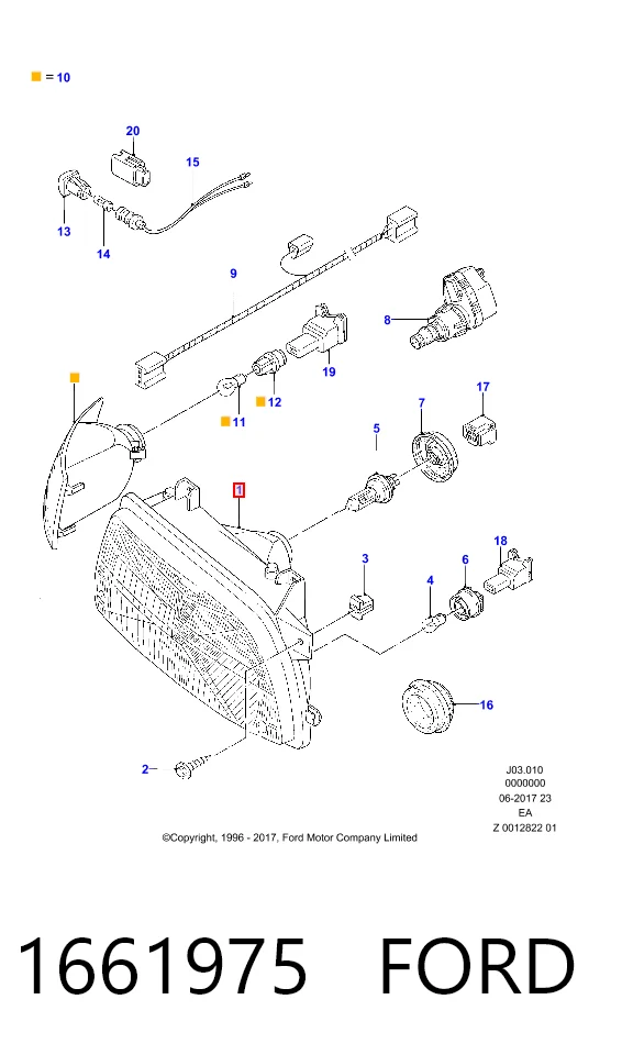 Faro derecho Ford Escort V hatchback (GAL) (1990 - 1992) precio, desde 47,92 EUR