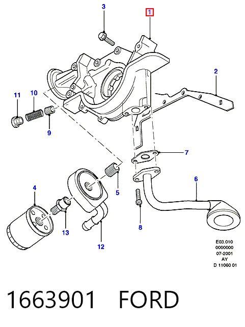 Bomba de aceite Ford Escort CLASSIC TOURING familiar (ANL) (1998 - 2000) precio, desde 58,99 EUR