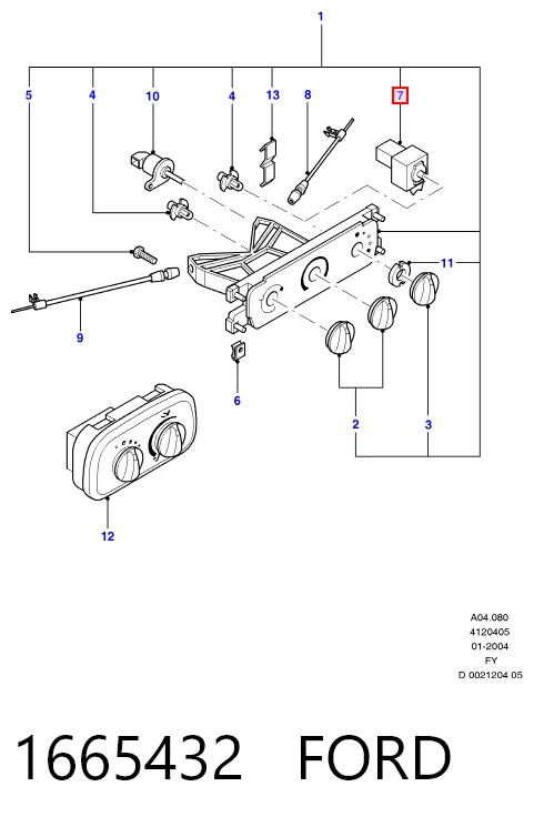 Módulo de modos de calefacción/aire acondicionado Ford Mondeo II sedán (BFP) (1996 - 2000) precio, desde 16,18 EUR