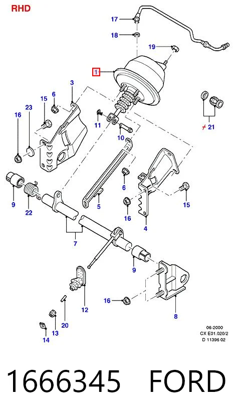 Servofreno Ford Fiesta Mk2 hatchback (FBD) (1983 - 1989) precio, desde 169,80 EUR