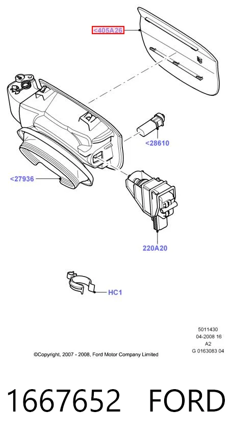 Tapa tanque combustible para Ford Mondeo IV CA2