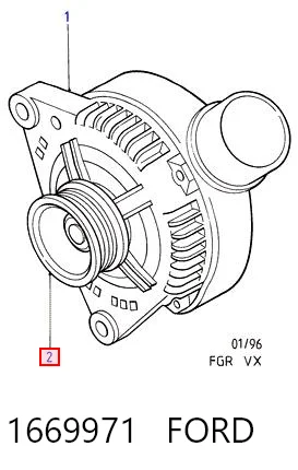 Polea libre del alternador Ford Galaxy  (WGR)