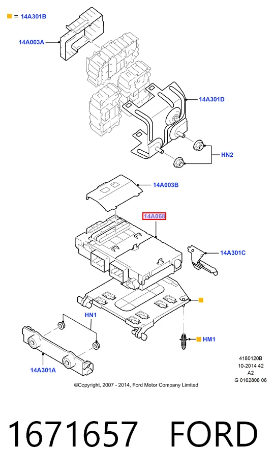 Caja de fusibles para Ford Mondeo CA2