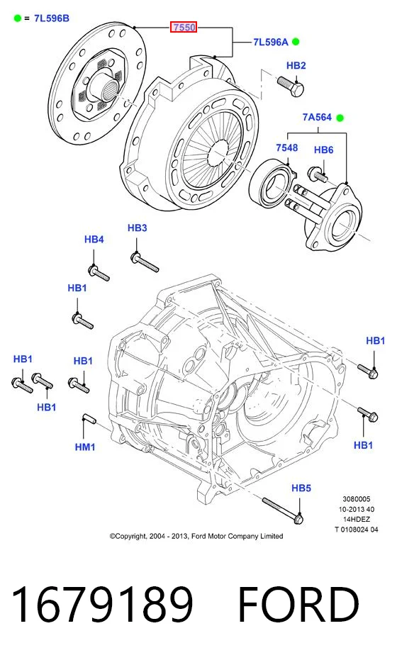 Embrague de disco Fiesta VI hatchback (2008-2016) original desde 57,82 €