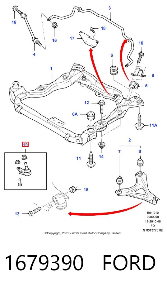 Comprar Rótula inferior de suspensión Ford Mondeo II BFP a bajo precio