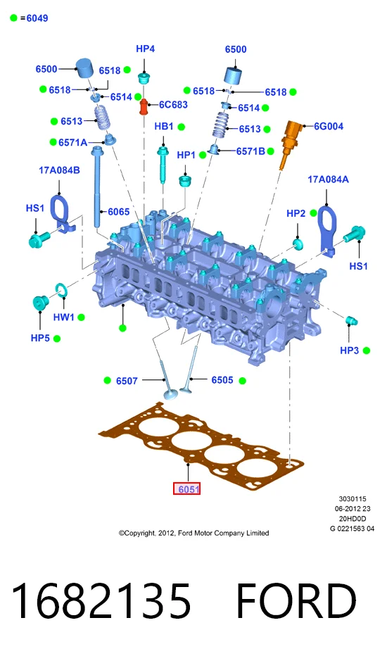 Empaque de culata Volvo 31316604