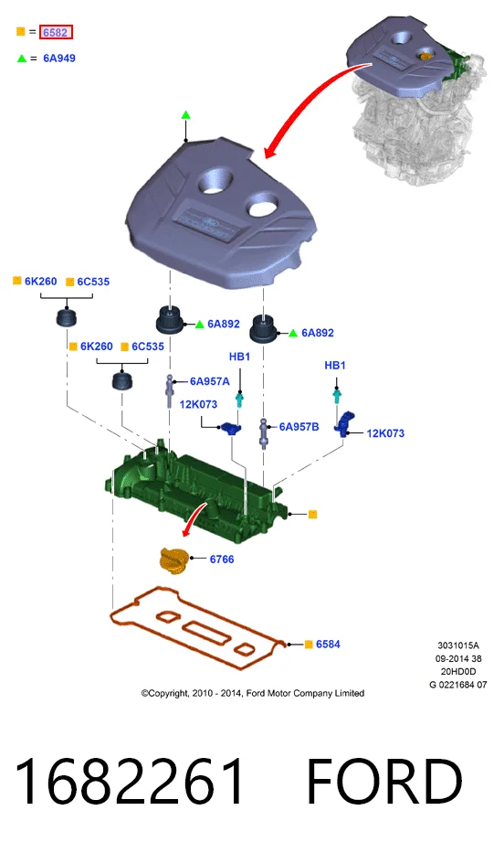 Tapa de valvula Ford S-Max  monovolumen comprar en España