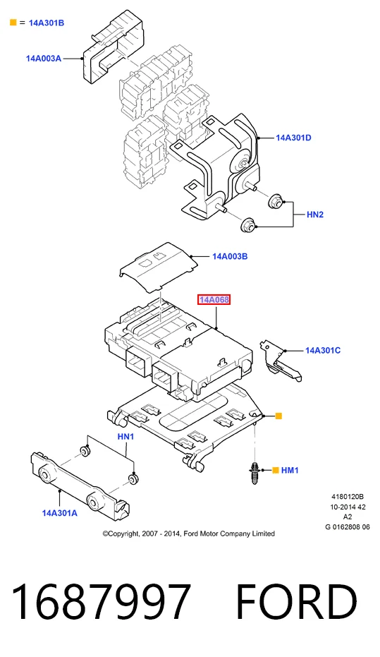 Caja reles Ford Mondeo IV (CA2)