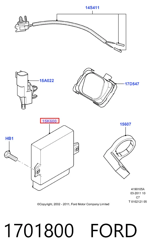 Unidad de confort Ford Connect  (PU2)