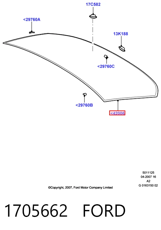 Vidrio trasero para Ford Mondeo IV CA2