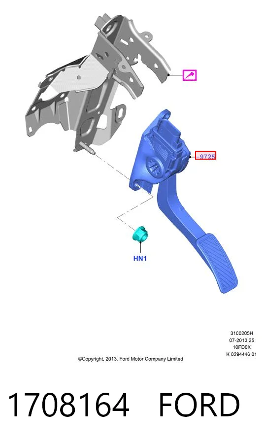 Comprar Pedal del acelerador Ford Fiesta Mk6 CB1
