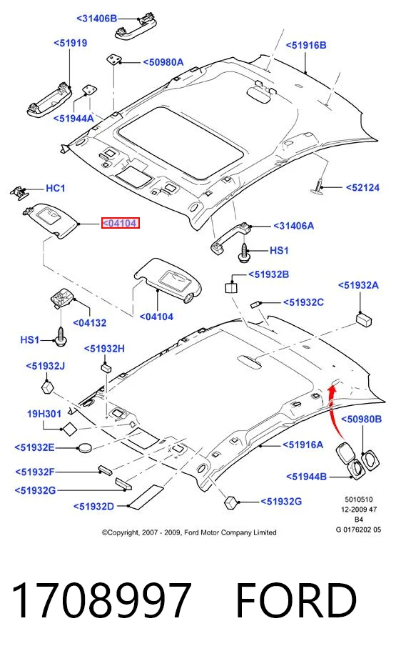 Visera para Ford Focus II DA, FFS, DS