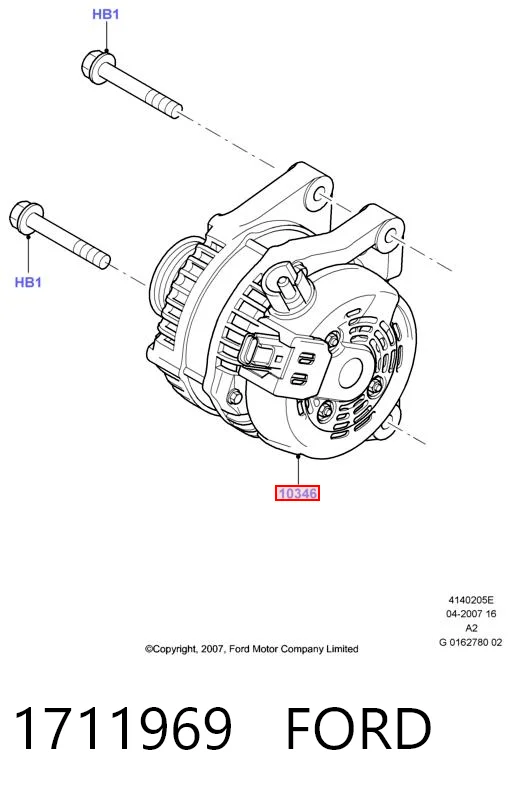 Alternador FORD 1711969