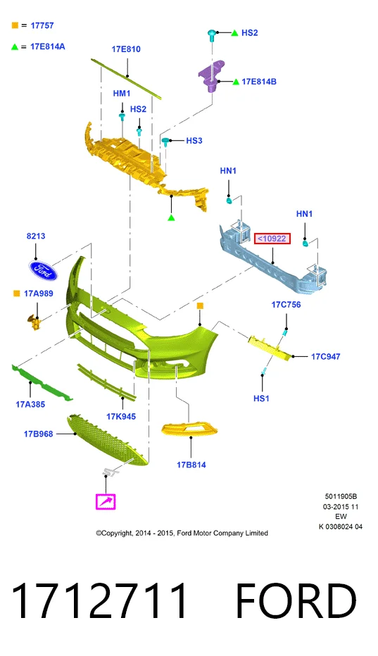 Comprar Refuerzo parachoque delantero Ford Focus III CB8