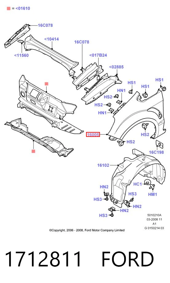 Comprar Aleta delantera izquierda Ford S-Max  CA1 a bajo precio