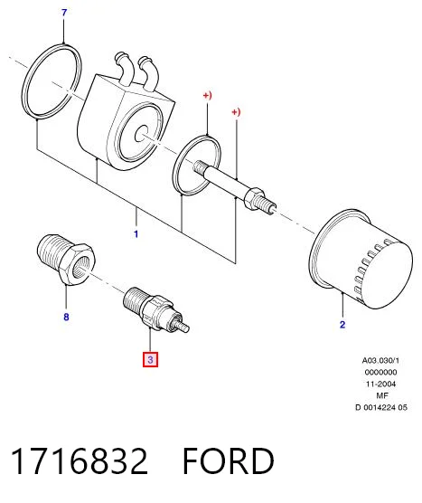 Indicador de presión del aceite para Ford Escape  