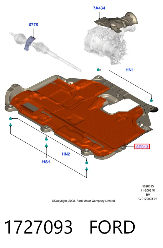 Protección de cárter Ford Kuga I SUV (CBV) (2008 - 2012) precio, desde 58,99 EUR
