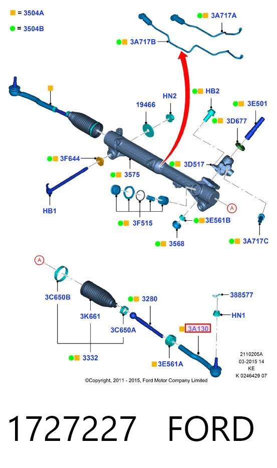 1727227 Ford Rótula de dirección